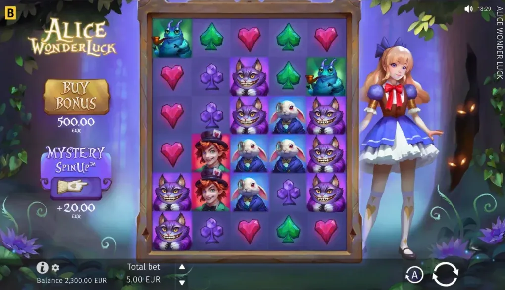 Carretes de Alice WonderLuck con Mystery SpinUP